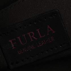 Pre Owned Furla Blue/Grey Leather Small Onice Top Handle Bag