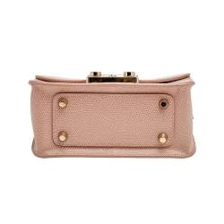 Pre Owned حقيبة كروس فورلا سلسلة ميني بتروبوليس جلد وردي فاتح