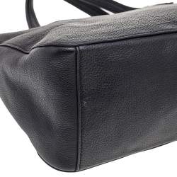 Pre Owned Furla Black Leather Large Giada Satchel