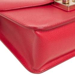 Pre Owned Furla Red Leather Metropolis Top Handle Bag