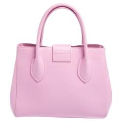 Pre Owned Furla Pink Leather Small Metropolis Tote