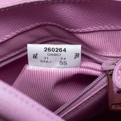 Pre Owned Furla Pink Leather Small Metropolis Tote