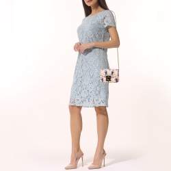 Pre Owned حقيبة كروس فورلا ميتروبوليس جلد مطبوع طيور متعدد الألوان بسلسلة صغيرة