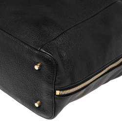 Pre Owned Furla Black Leather Elizabeth Zip Hobo