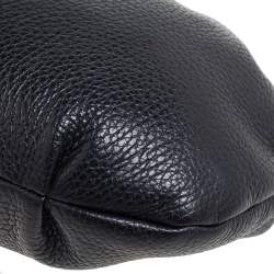 Pre Owned Furla Black Leather Chain Clutch