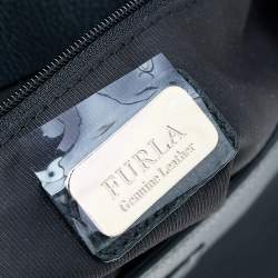 Pre Owned Furla Black Leather Top Handle Bag