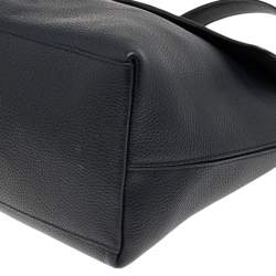 Pre Owned Furla Black Leather Top Handle Bag