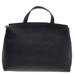 Pre Owned Furla Black Leather Top Handle Bag