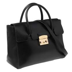 مملوكة مسبقًا حقيبة يد توتس فورلا ميتروبوليس جلد أسود