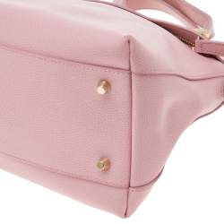 Pre Owned حقيبة ساتشل فورلا بيبر جلد  وردي دوم