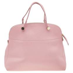 Pre Owned حقيبة ساتشل فورلا بيبر جلد  وردي دوم