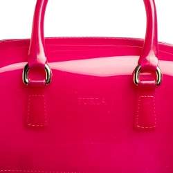 مملوكة مسبقًا حقيبة ساتشل فورلا كاندي مطاط وردي داكن صغيرة