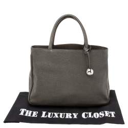 Pre Owned حقيبة يد توتس فورلا جلد رصاصي