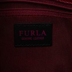 Pre Owned Furla Red Leather Adele Top Handle Bag
