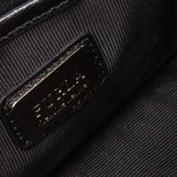 Pre Owned حقيبة كتف فورلا ميني متروبوليس جلد أسود بسلسلة