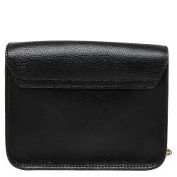 Pre Owned حقيبة كتف فورلا ميني متروبوليس جلد أسود بسلسلة