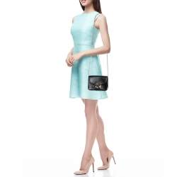 Pre Owned حقيبة كتف فورلا ميني متروبوليس جلد أسود بسلسلة