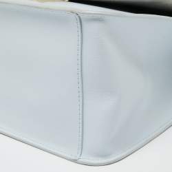 Pre Owned Furla Sky Blue Leather Bella Top Handle Bag