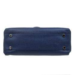 Pre Owned Furla Tri Color Leather Patty Tote