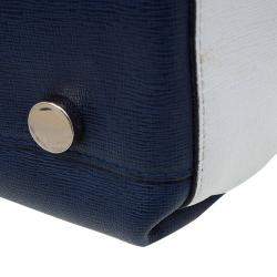 Pre Owned Furla Tri Color Leather Patty Tote