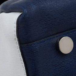 Pre Owned Furla Tri Color Leather Patty Tote