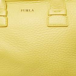 Pre Owned حقيبة يد توتس فورلا كابريسيو جلد أصفر صغيرة