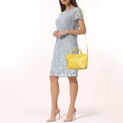 Pre Owned حقيبة يد توتس فورلا كابريسيو جلد أصفر صغيرة