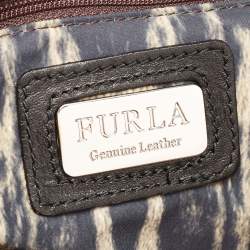 Pre Owned Furla Black Leather Tote