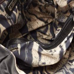 Pre Owned Furla Black Leather Tote