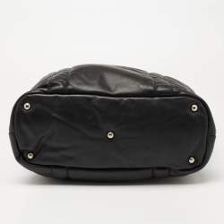 Pre Owned Furla Black Leather Tote