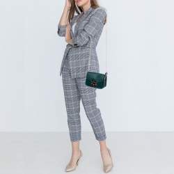 Pre Owned حقيبة كتف فورلا ميتروبوليس جلد أزرق مخضر بسلسلة صغيرة