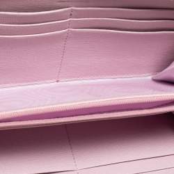 Furla Lilac Leather Zip Around Wallet