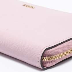 Furla Lilac Leather Zip Around Wallet