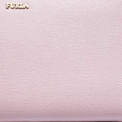 Furla Lilac Leather Zip Around Wallet