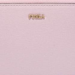 Furla Lilac Leather Zip Around Wallet
