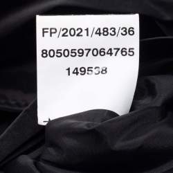 مملوكة مسبقًا Furla Black Quilted Padded Nylon and Leather Zip Top Tote