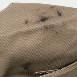 Pre Owned حقيبة ساتشل فورلا بيبر دوم جلد بيج داكن