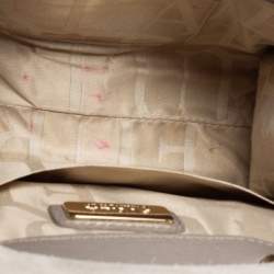 Pre Owned Furla Grey Leather Julia Top Handle Bag