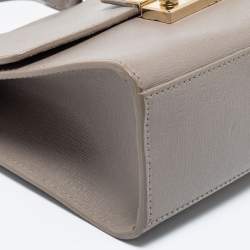 Pre Owned Furla Grey Leather Julia Top Handle Bag