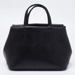 Pre Owned حقيبة يد توتس فورلا كيليس جلد أسود  