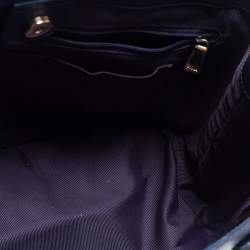 Pre Owned Furla Blue Leather Linda Tote