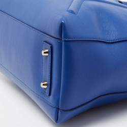 Furla Blue Leather Alice Satchel