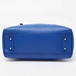 Furla Blue Leather Alice Satchel