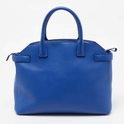 Furla Blue Leather Alice Satchel