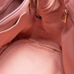 Pre Owned Furla Pink Leather Linda Tote