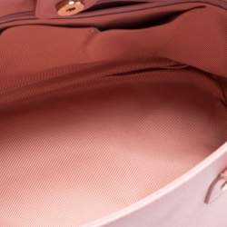 Pre Owned Furla Pink Leather Linda Tote