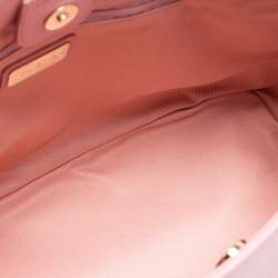 Pre Owned Furla Pink Leather Linda Tote