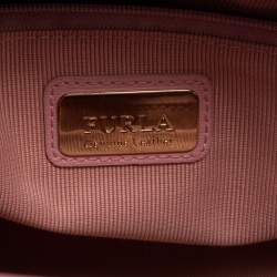 Pre Owned Furla Pink Leather Linda Tote