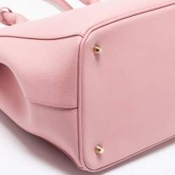 Pre Owned Furla Pink Leather Linda Tote