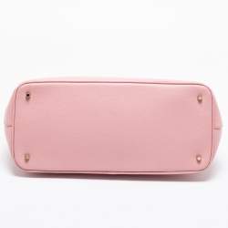 Pre Owned Furla Pink Leather Linda Tote